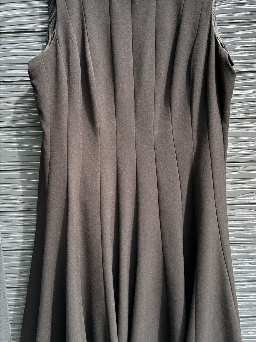 Calvin Klein Black sleeveless Pleated Dress